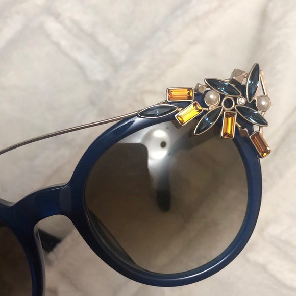Jimmy choo blue jewelled sunglasses - Picture 9 of 12